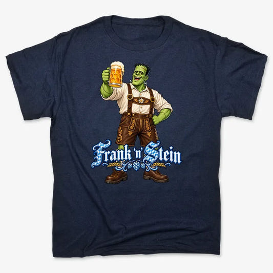 Frank 'n Stein-Unisex Heavyweight T-Shirt-Navy Blue