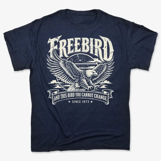 Freebird-Unisex Heavyweight T-Shirt-Navy Blue