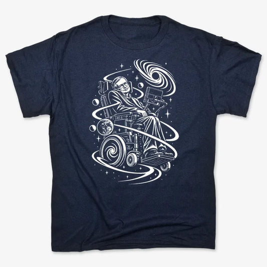Hawking Tribute-Unisex Heavyweight T-Shirt-Navy Blue