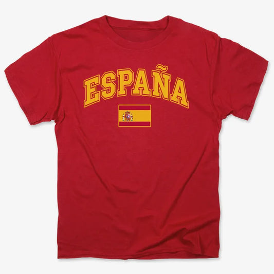 ESPAÑA Futbol Soccer-Men's T-Shirt-Red