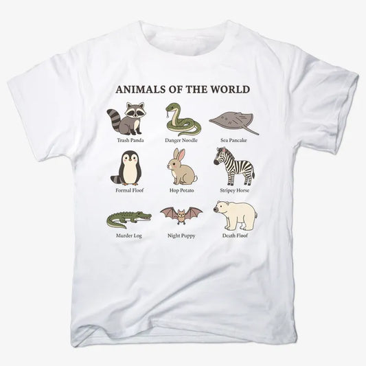 Animals of the World Collection-Men's T-Shirt-White