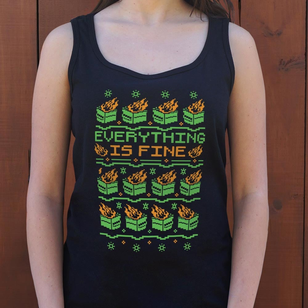 Everything Is Fine Cross Stitch - 6DollarShirts