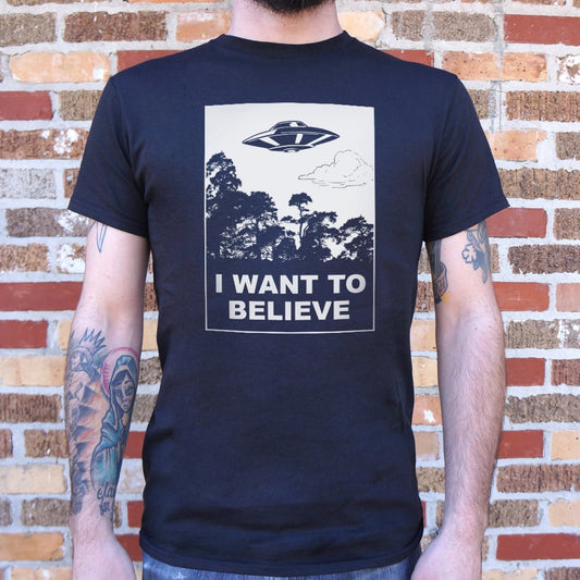I Want To Believe UFO Flying Over Forest