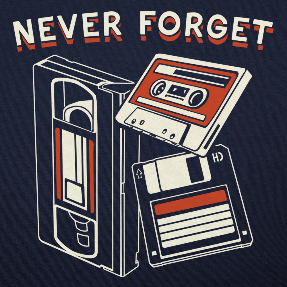 Never Get Weary［カセット］ Never Forget Retro VHS Tape Cassette and Floppy Disk – 6DollarShirts