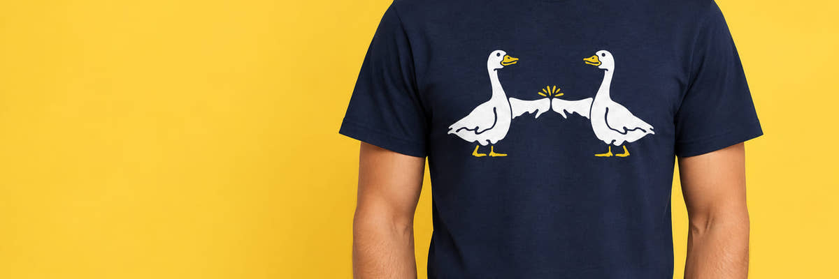 Tee Time deal of the day: Goosebumps Two Geese Fist Bumping — $6