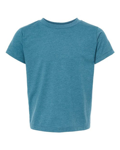 BELLA + CANVAS Toddler Jersey Tee - Heather Deep Teal Front