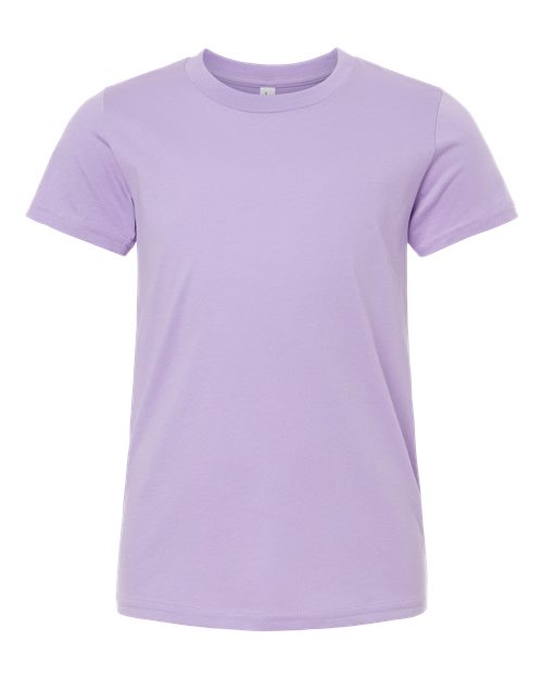 BELLA + CANVAS Youth Jersey Tee - Dark Lavender Front