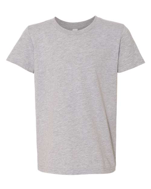 BELLA + CANVAS Youth CVC Jersey Tee - Athletic Heather Front