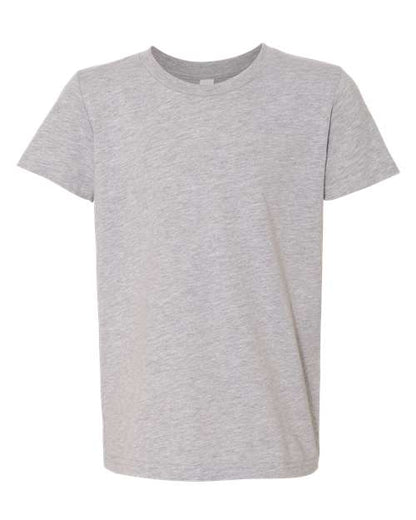 BELLA + CANVAS Youth CVC Jersey Tee - Athletic Heather Front