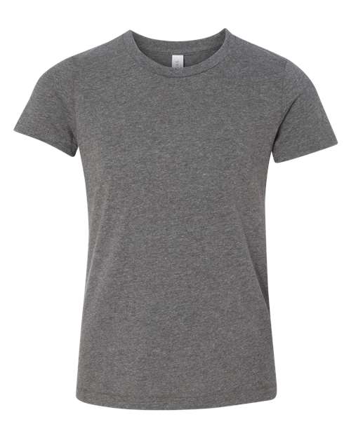 BELLA + CANVAS Youth CVC Jersey Tee - Deep Heather Front