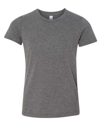 BELLA + CANVAS Youth CVC Jersey Tee - Deep Heather Front