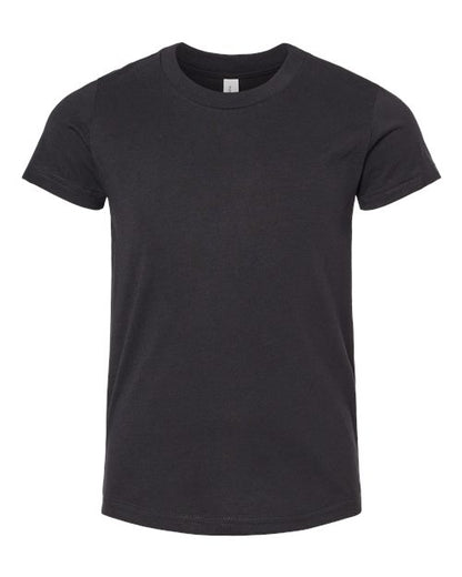 BELLA + CANVAS Youth CVC Jersey Tee - Solid Black Blend Front