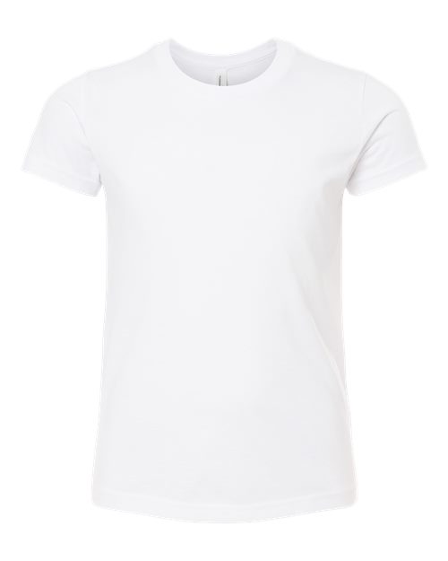 BELLA + CANVAS Youth CVC Jersey Tee - Solid White Blend Front