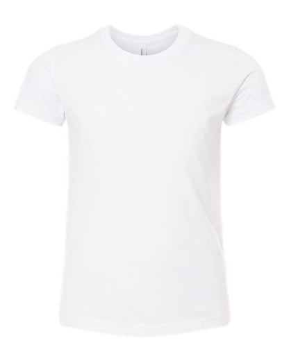 BELLA + CANVAS Youth CVC Jersey Tee - Solid White Blend Front