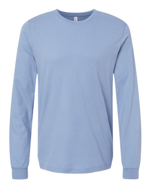 BELLA + CANVAS Unisex Jersey Long Sleeve Tee - Lavender Blue Front
