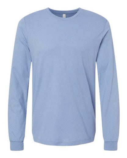 BELLA + CANVAS Unisex Jersey Long Sleeve Tee - Lavender Blue Front