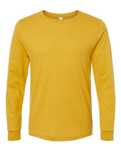 BELLA + CANVAS Unisex Jersey Long Sleeve Tee - Mustard Front