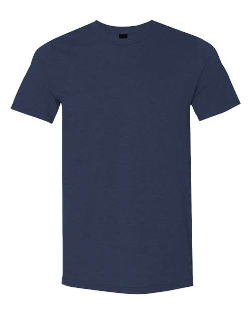Unisex Softstyle® Lightweight T-Shirt - Heather Navy Front