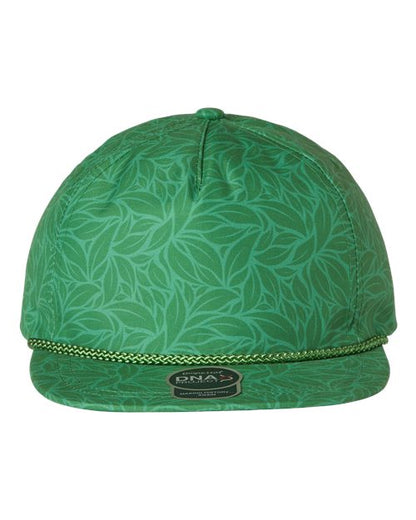 Imperial The Aloha Rope Cap - Green Floral Front