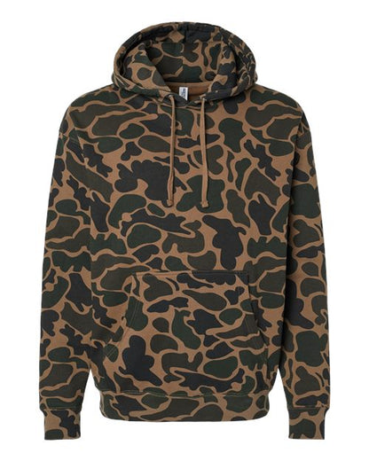 Independent Trading Co. Unisex Heavyweight Hooded Sweatshirt - Duck Camo Front