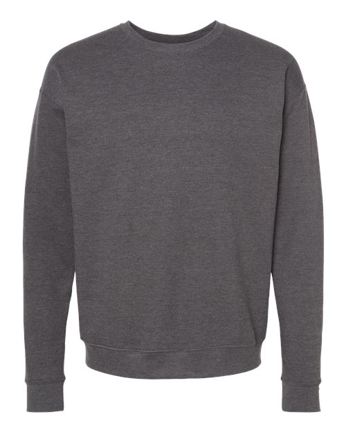 Tultex Unisex Fleece Crewneck Sweatshirt - Heather Charcoal Front