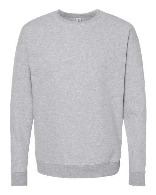 Tultex Unisex Fleece Crewneck Sweatshirt - Heather Grey Front