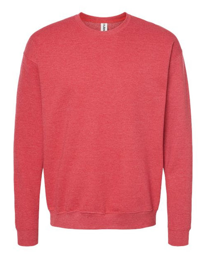 Tultex Unisex Fleece Crewneck Sweatshirt - Heather Red Front