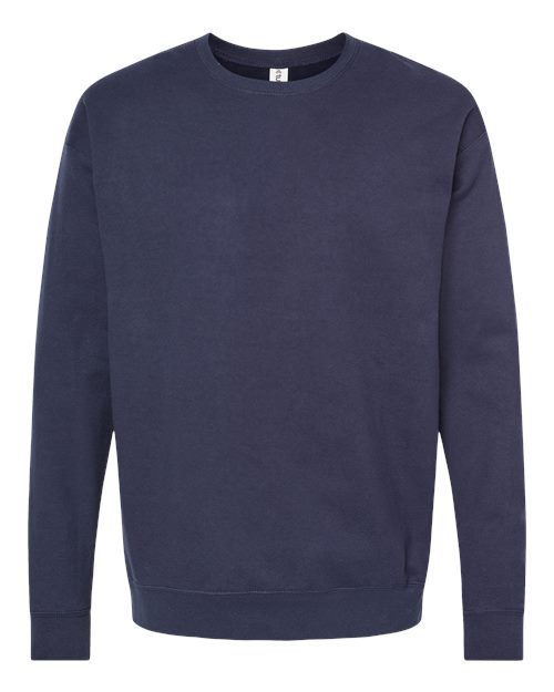 Tultex Unisex Fleece Crewneck Sweatshirt - Navy Front