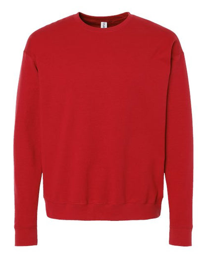 Tultex Unisex Fleece Crewneck Sweatshirt - Red Front