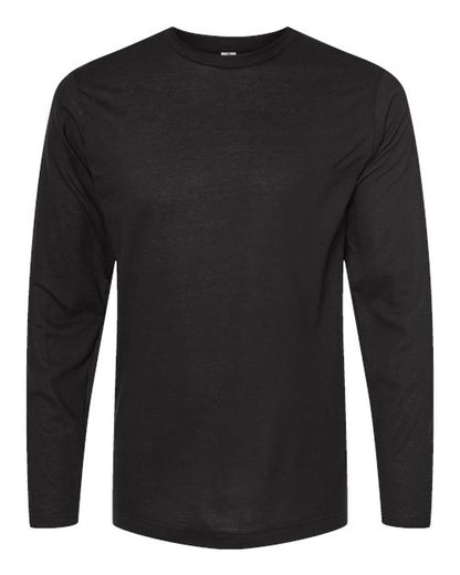 Tultex Unisex Poly-Rich Long Sleeve T-Shirt - Black Front