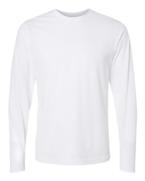 Tultex Unisex Poly-Rich Long Sleeve T-Shirt - White Front