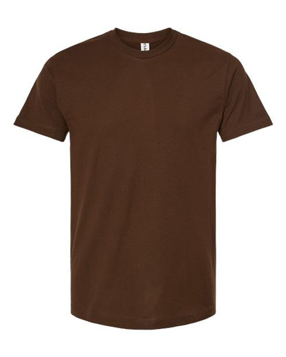 Tultex Unisex Fine Jersey T-Shirt - Brown Front