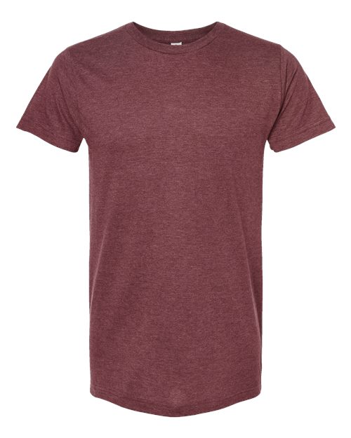 Tultex Unisex Fine Jersey T-Shirt - Heather Burgundy Front