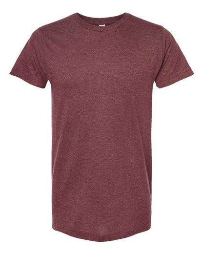 Tultex Unisex Fine Jersey T-Shirt - Heather Burgundy Front