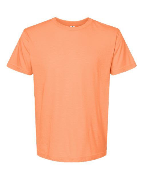 Tultex Unisex Fine Jersey T-Shirt - Heather Cantaloupe Front