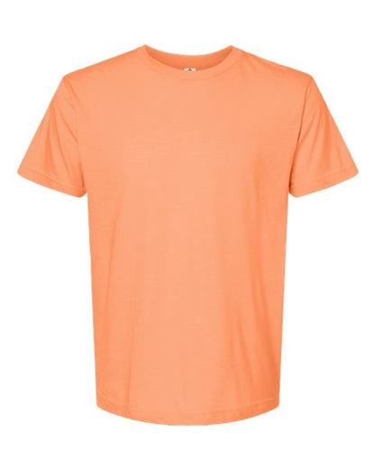Tultex Unisex Fine Jersey T-Shirt - Heather Cantaloupe Front