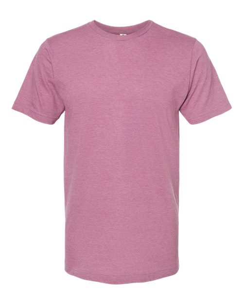 Tultex Unisex Fine Jersey T-Shirt - Heather Cassis Front