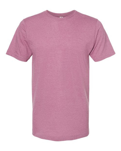 Tultex Unisex Fine Jersey T-Shirt - Heather Cassis Front