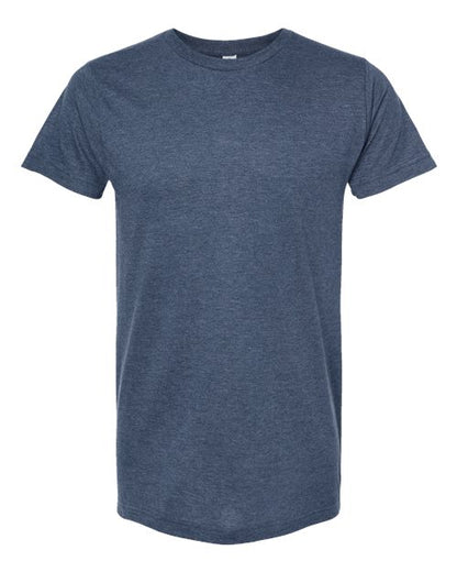 Tultex Unisex Fine Jersey T-Shirt - Heather Denim Front