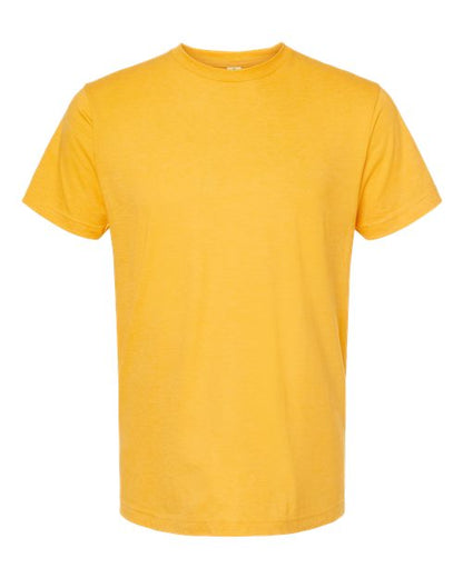 Tultex Unisex Fine Jersey T-Shirt - Heather Mellow Yellow Front