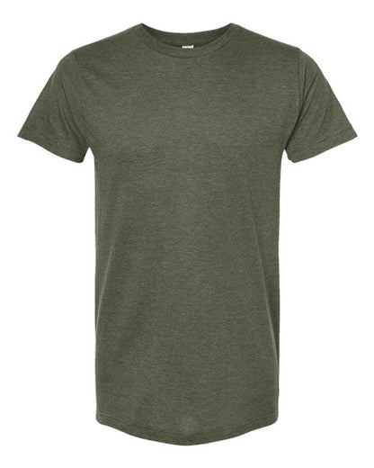 Tultex Unisex Fine Jersey T-Shirt - Heather Military Green Front