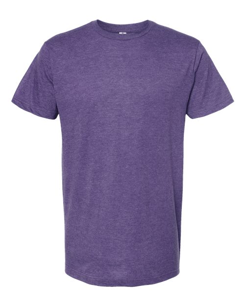 Tultex Unisex Fine Jersey T-Shirt - Heather Purple Front