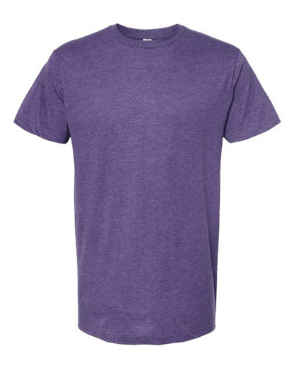 Tultex Unisex Fine Jersey T-Shirt - Heather Purple Front