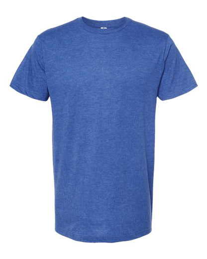 Tultex Unisex Fine Jersey T-Shirt - Heather Royal Front