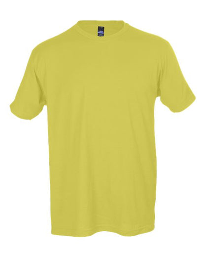 Tultex Unisex Fine Jersey T-Shirt - Lemon Front