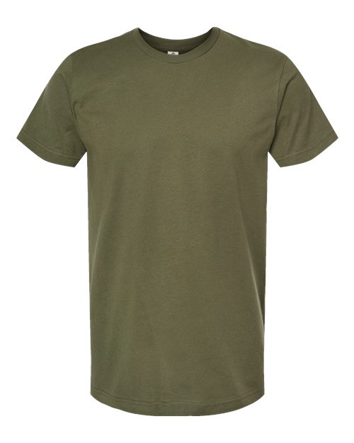 Tultex Unisex Fine Jersey T-Shirt - Military Green Front