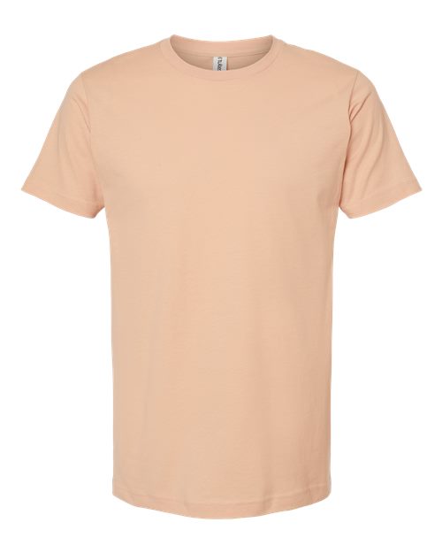Tultex Unisex Fine Jersey T-Shirt - Peach Front