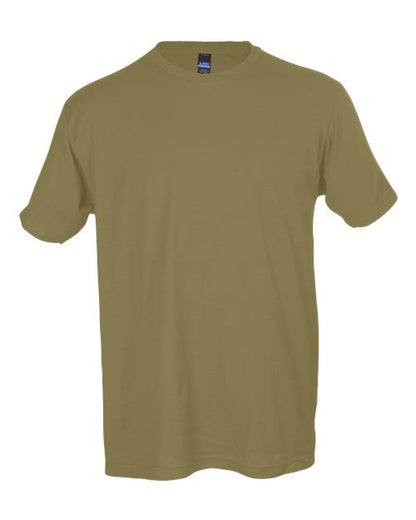 Tultex Unisex Fine Jersey T-Shirt - Sand (disc) Front