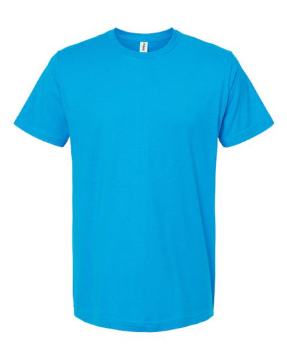 Tultex Unisex Fine Jersey T-Shirt - Turquoise Front