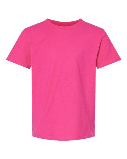 Tultex Youth Fine Jersey T-Shirt - Fuchsia Front